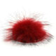 Lana Grossa Pompon futrzany Finnraccoon | 111-czerwony /czarny