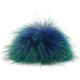 Lana Grossa Pompon futrzany Finnraccoon | 138-kobalt/petrol