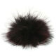 Lana Grossa Pompon futrzany Finnraccoon | 149-czarny/czerwony 