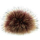 Lana Grossa Pompon futrzany Finnraccoon | 150-bordeaux/naturalny