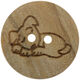 Union Knopf Drewniany guzik dziecięcy 2-otworowy 15mm | 902-