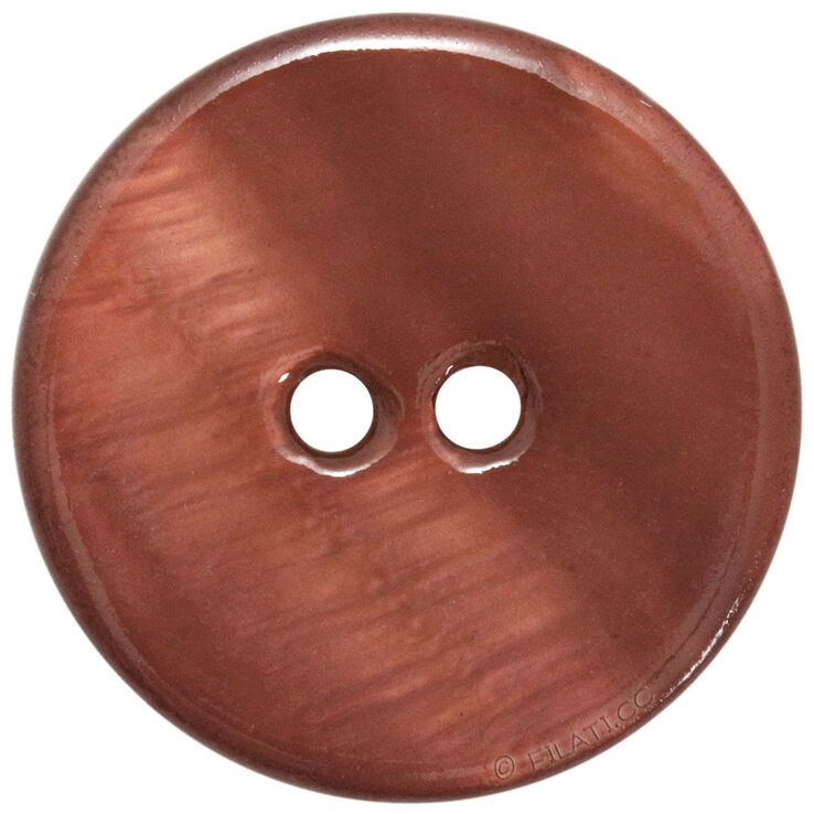 Union Knopf Guzik 2-otworowy masa perłowa 20mm | 22-czerwonobrązowy