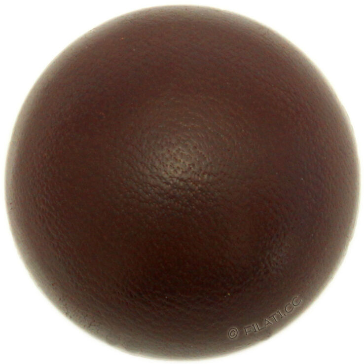 Union Knopf Guzik skórzany z oczkiem 23mm | 22-ciemny brąz