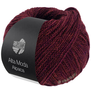 Lana Grossa ALTA MODA ALPACA | 110-czarnoczerwony 