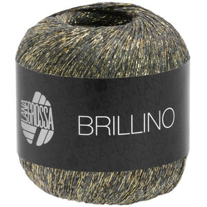 Lana Grossa BRILLINO | 05-szary/złoto