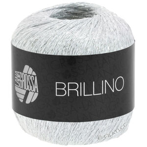 Lana Grossa BRILLINO | 10-biały/srebro