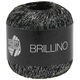 Lana Grossa BRILLINO | 13-czarny/srebro