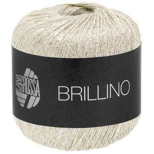 Lana Grossa BRILLINO | 32-krem/srebro