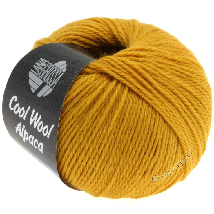 Lana Grossa COOL WOOL Alpaca | 01-żółty