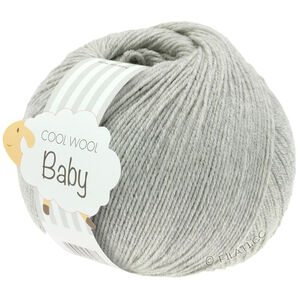 Lana Grossa COOL WOOL Baby Uni/Print 50g | 206-jasnoszary Marmurkowu
