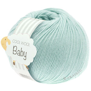 Lana Grossa COOL WOOL Baby Uni/Print 50g | 257-jasnoturkusowy