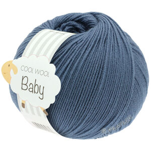 Lana Grossa COOL WOOL Baby Uni/Print 50g | 263-pudrowy niebieski