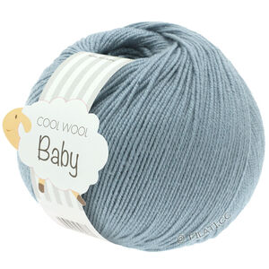 Lana Grossa COOL WOOL Baby Uni/Print 50g | 264-szaro-niebieski