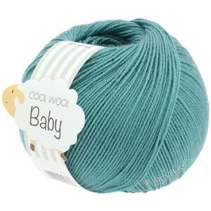 Lana Grossa COOL WOOL Baby Uni/Print 50g | 284-miętowy turkusowy