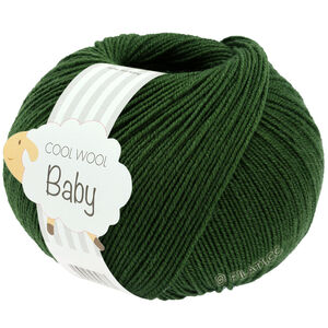 Lana Grossa COOL WOOL Baby Uni/Print 50g | 336-ciemny zielony