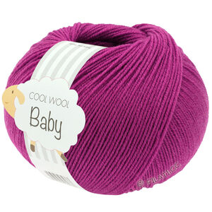 Lana Grossa COOL WOOL Baby Uni/Print 50g | 345-czerwono fioletowy 