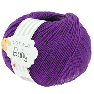 Lana Grossa COOL WOOL Baby Uni/Print 50g | 348-fiolet