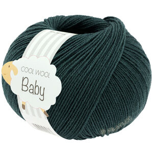 Lana Grossa COOL WOOL Baby Uni/Print 50g | 350-ciemna benzyna