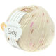 Lana Grossa COOL WOOL Baby Uni/Print 50g | 353-surowa biel/liliowy/róża/ciemny brąz