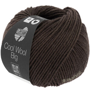 Lana Grossa COOL WOOL Big  Uni/Melange | 1020-czarnobrązowy 