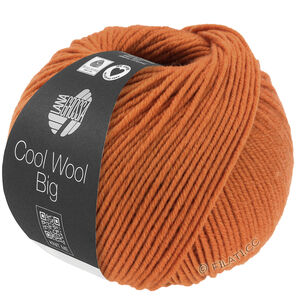 Lana Grossa COOL WOOL Big  Uni/Melange | 1036-pomarańczowo-brązowy 