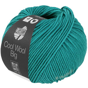 Lana Grossa COOL WOOL Big  Uni/Melange | 1043-turkusowy zielony