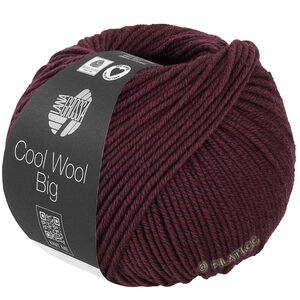 Lana Grossa COOL WOOL Big  Uni/Melange | 1044-czarnoczerwony 