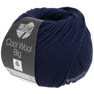Lana Grossa COOL WOOL Big  Uni/Melange | 0630-niebieska północ