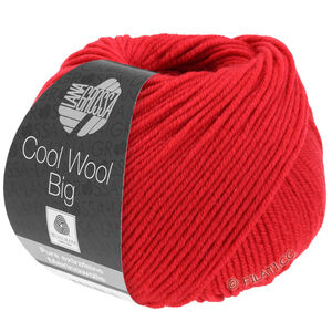 Lana Grossa COOL WOOL Big  Uni/Melange | 0648-czerwony karmin