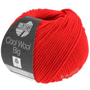 Lana Grossa COOL WOOL Big  Uni/Melange | 0923-świetlisty czerwony