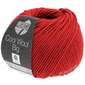 Lana Grossa COOL WOOL Big  Uni/Melange | 0924-ciemna czerwień 