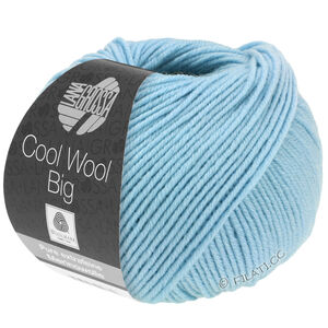 Lana Grossa COOL WOOL Big  Uni/Melange | 0946-niebieskie niebo