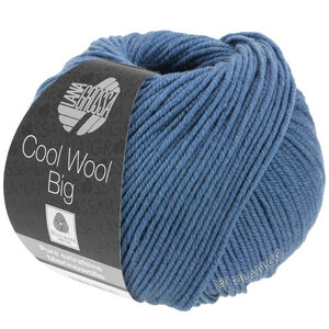 Lana Grossa COOL WOOL Big  Uni/Melange | 0968-pudrowy niebieski