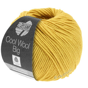 Lana Grossa COOL WOOL Big  Uni/Melange | 0986-szafranowy żółty