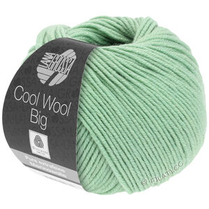 Lana Grossa COOL WOOL Big  Uni/Melange | 0998-zieleń lipy