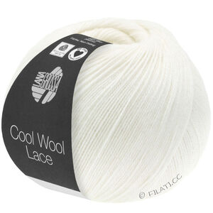 Lana Grossa COOL WOOL Lace | 28-biały