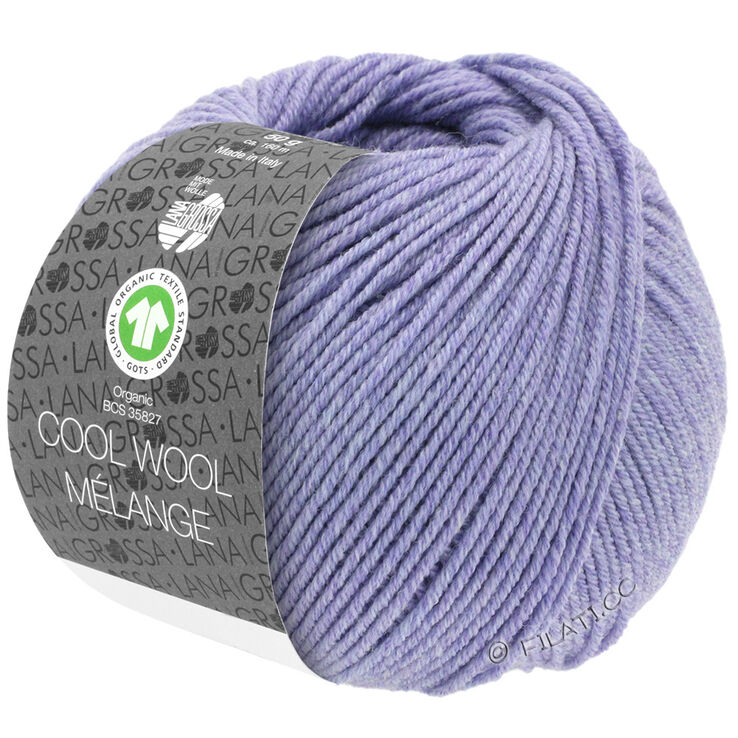 Lana Grossa COOL WOOL  Melange (GOTS) | 101-liliowy Marmurkowu