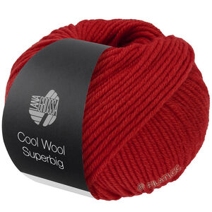 Lana Grossa COOL WOOL Superbig | 09-czerwony 