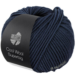Lana Grossa COOL WOOL Superbig | 16-błękit ultramaryny