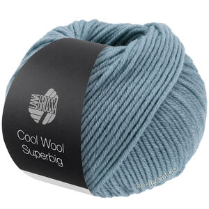 Lana Grossa COOL WOOL Superbig | 19-szaro-niebieski
