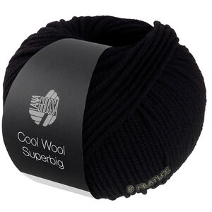 Lana Grossa COOL WOOL Superbig | 43-czarny