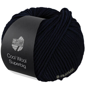 Lana Grossa COOL WOOL Superbig | 44-niebieska północ