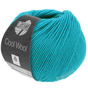 Lana Grossa COOL WOOL | 0502-Turkusowy niebieski 