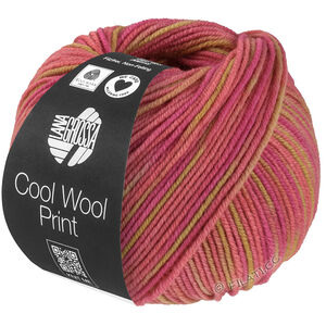 Lana Grossa COOL WOOL  Print | 840-piaskowy żółty/Wrzos/