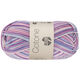 Lana Grossa COTONE Print/Spray/Mouliné | 354-biały/róża/fioletowy/fiolet/fiołkowoniebieski