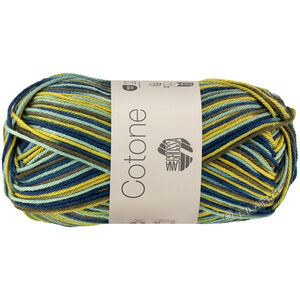 Lana Grossa COTONE  Print/Spray/Mouliné | 360-rezeda zielona/ciemna benzyna/jasny oliwkowy/ciemna oliwka