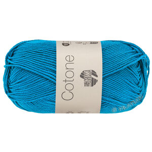 Lana Grossa COTONE | 010-Turkusowy niebieski 