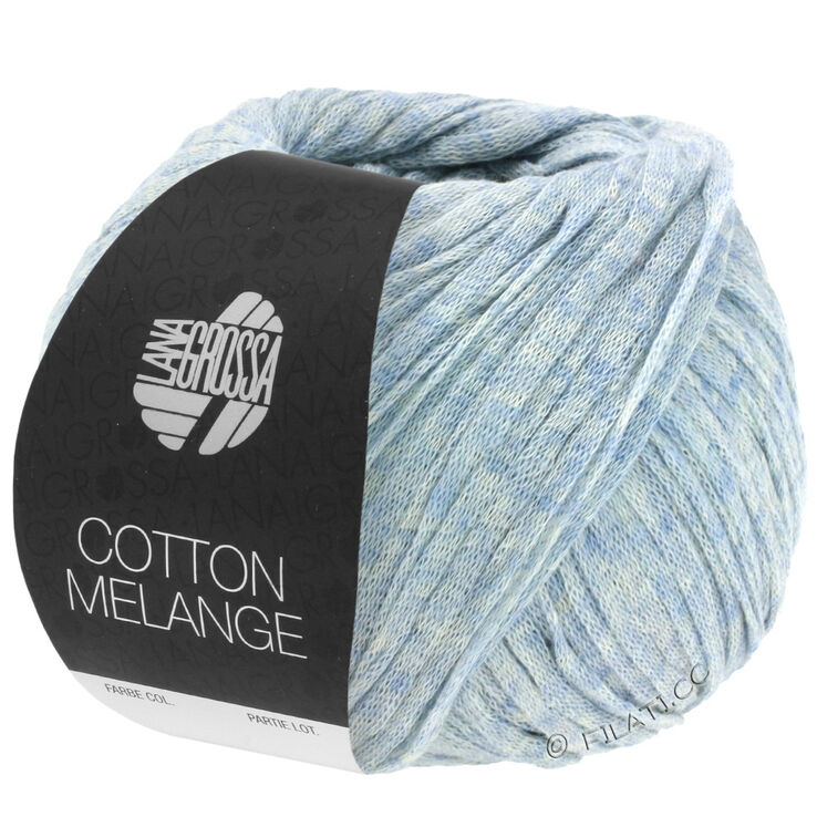Lana Grossa COTTON MÉLANGE | 01-szaro-niebieski