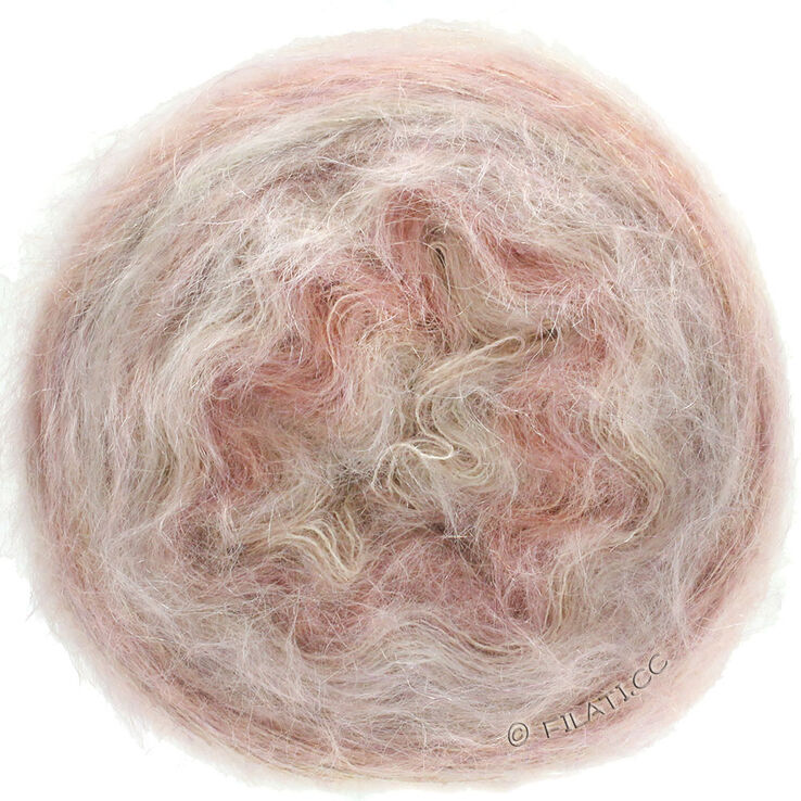 Lana Grossa GOMITOLO SILKHAIR | 201-róża/beżowy Marmurkowu