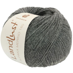 Lana Grossa LANDLUST Alpaka Merino 160 | 408-ciemny szary
